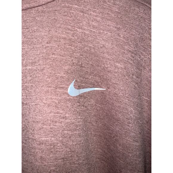 Nike Sweatshirt Womens Size M Burgundy Thumb Holes Dri Fit Running Sport - Picture 4 of 8
